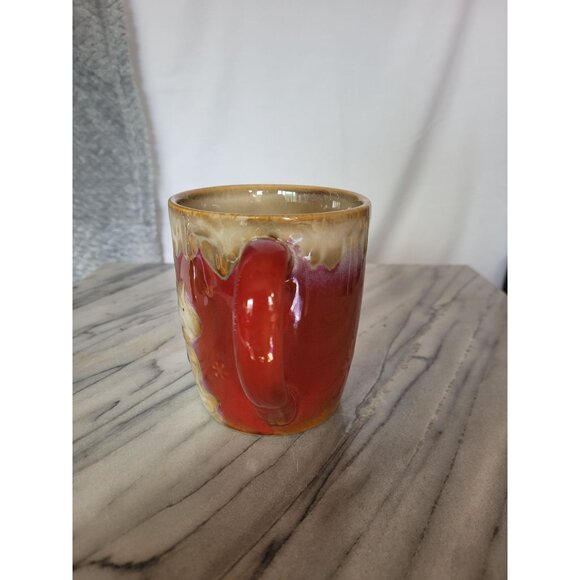 Vintage Ceramic Snowman Coffee Mug Rocking Horse Pottery - Picture 2 of 7